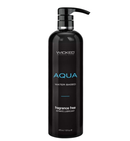 Wicked Sensual Care Aqua Waterbased Lubricant - 16 Oz Fragrance Free