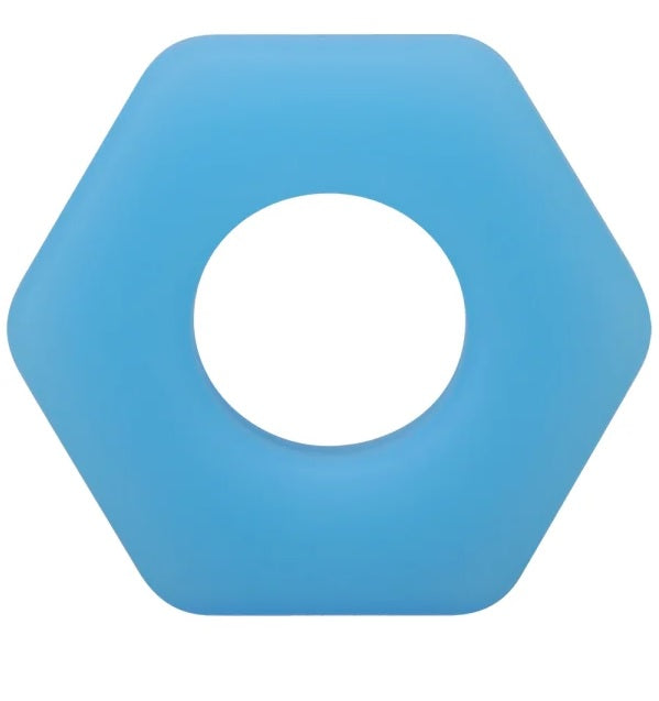 Rock Solid Sila-flex Glow-in-the-dark The Cog C-ring Blue