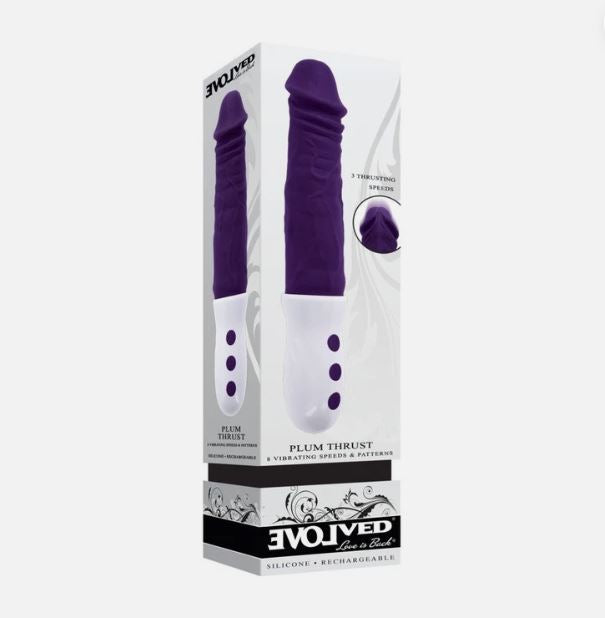 Evolved Plum Thrust Rechargeable Thrusting Vibe Silicone