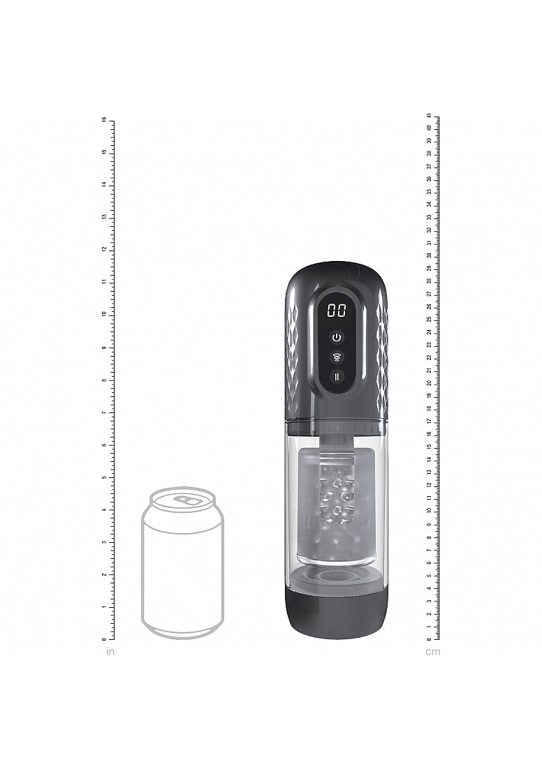 Pumped Vortex Masturbator Suction Rotation Thrusting Di