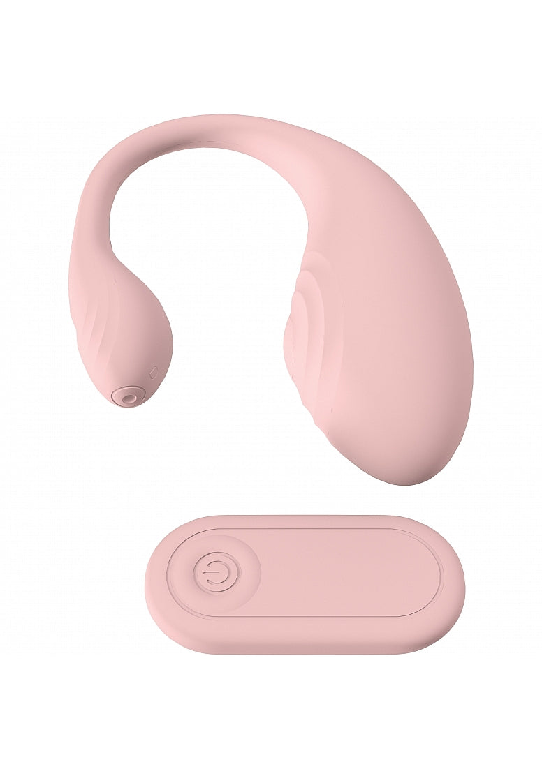 LoveLine Wave C-shape Vibe Waterproof Remote Pink