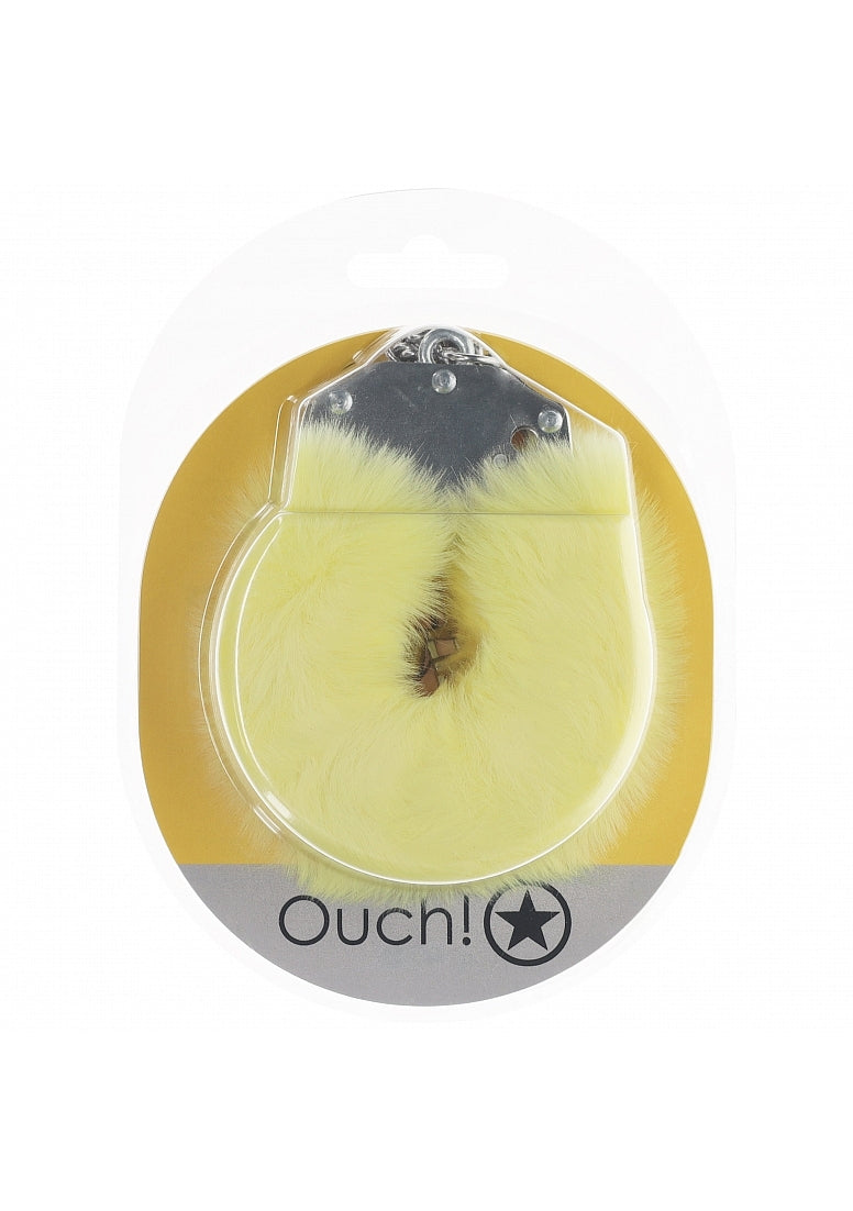 Ouch! Heavy-Duty Fluffy Handcuffs Yellow