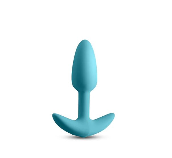 Techno Trance App-controlled Vibrating Plug With Remote Blue