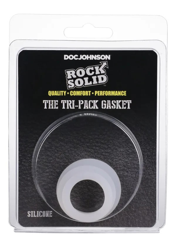 Rock Solid Gasket Translucent Silicone 3pc Set (.75",1",1.25")