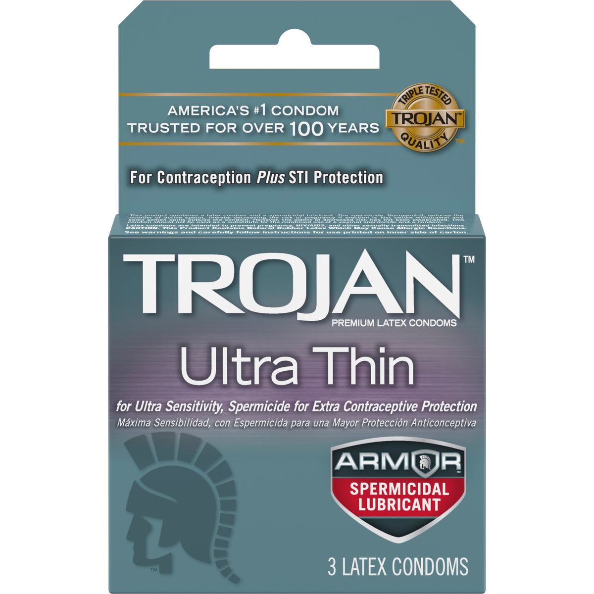 Trojan Ultra Thin Armor (spermicidal) 3pk