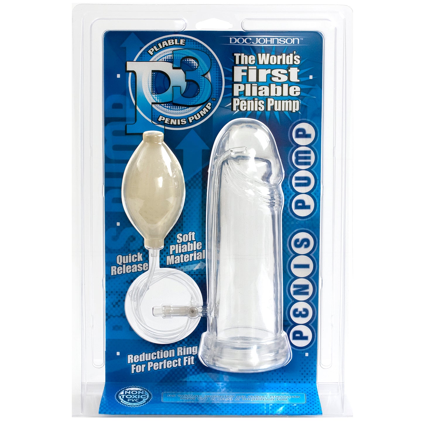 P3 Pliable Penis Pump Clear