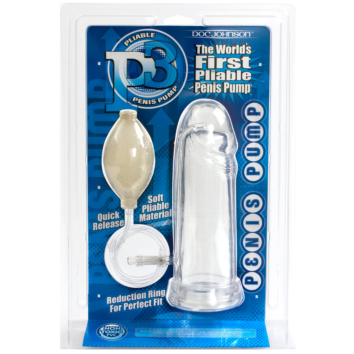 P3 Pliable Penis Pump Clear
