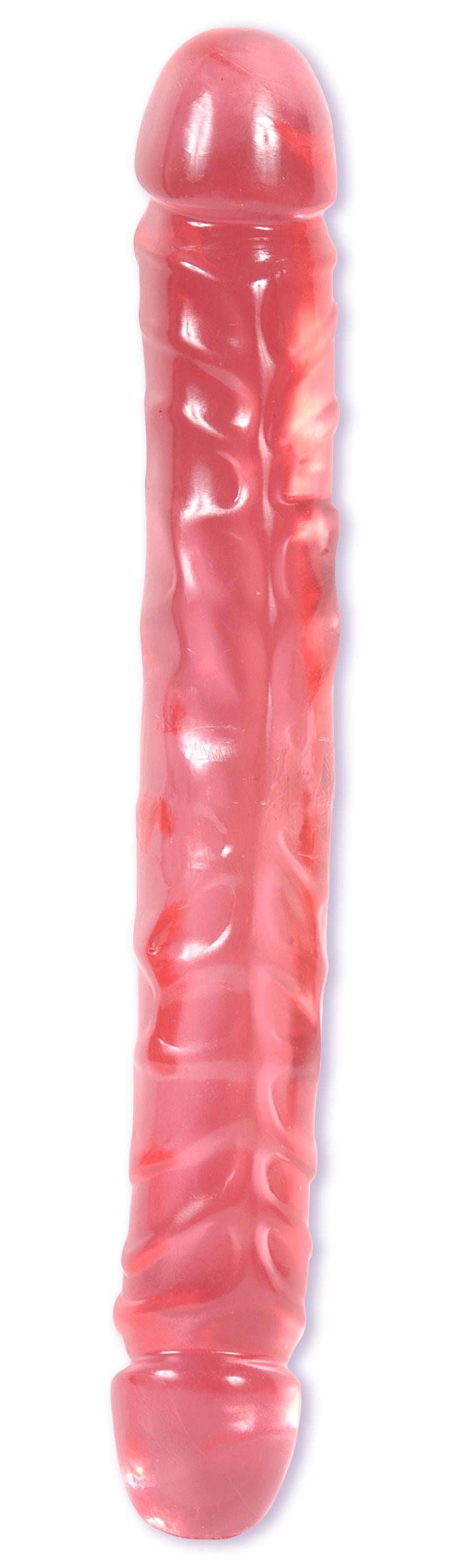 Jellies Jr Double Dong 12 Inch - Pink