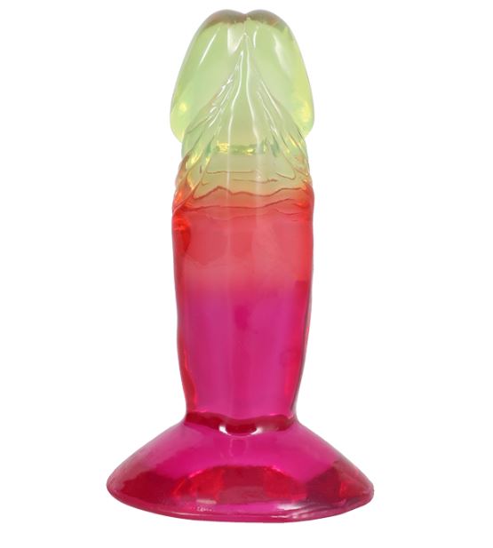 Crystal Jellies 4.5 IN Dong Rainbow