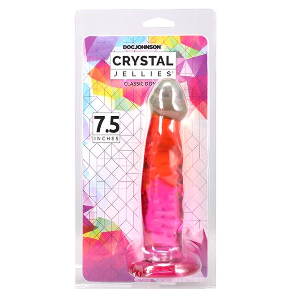 Crystal Jellies 7.5 IN Dong Rainbow
