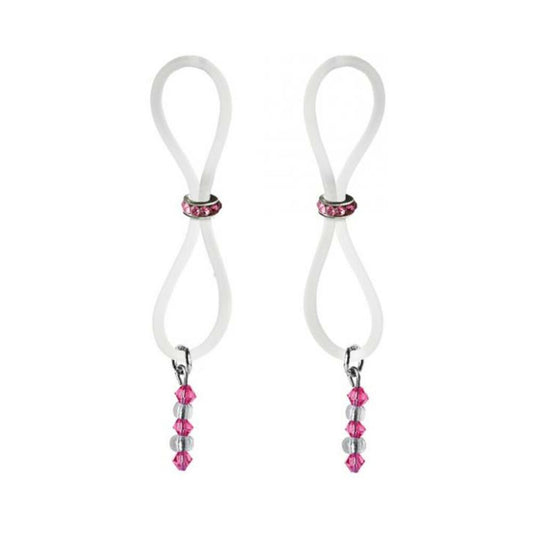 Bijoux De Nip Nipple Halos Pink Gem Slider Pink Clear