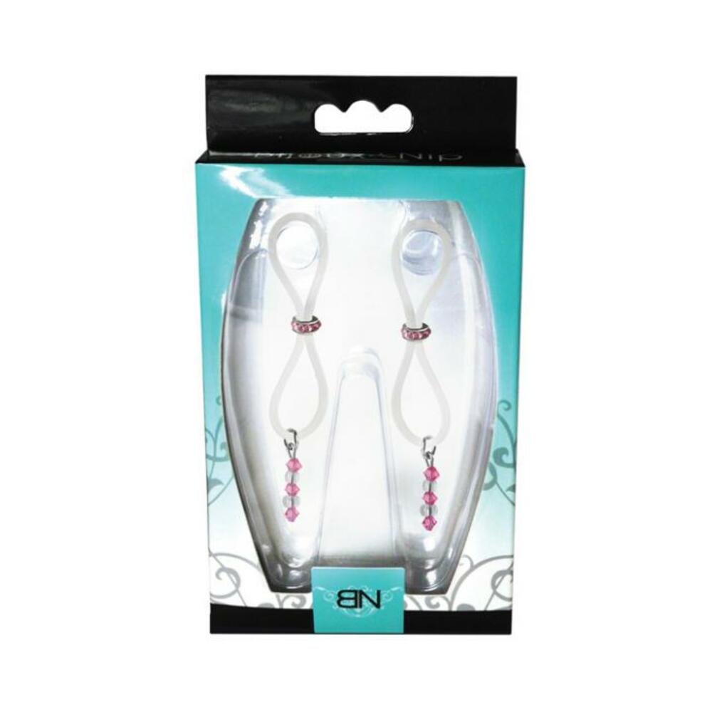 Bijoux De Nip Nipple Halos Pink Gem Slider Pink Clear