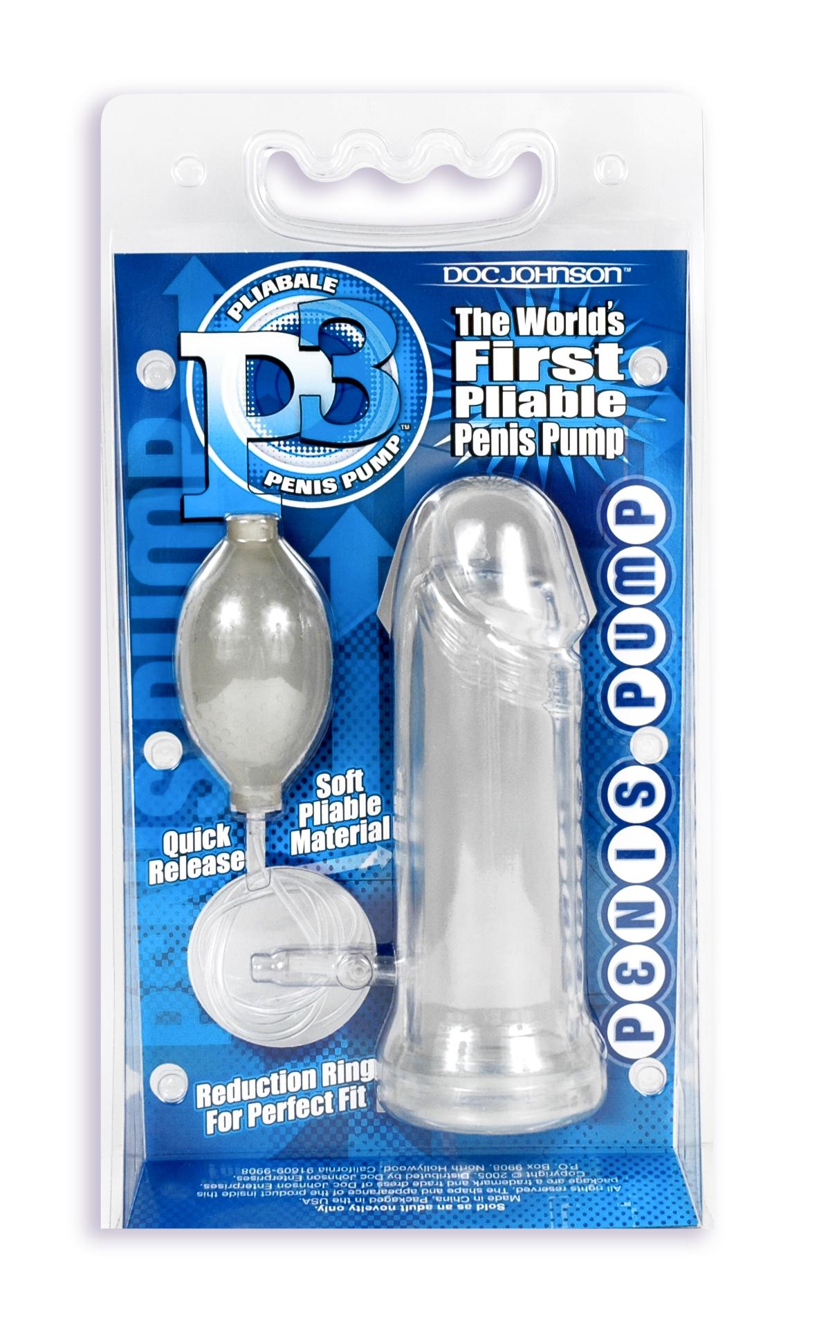 P3 Pliable Penis Pump Clear