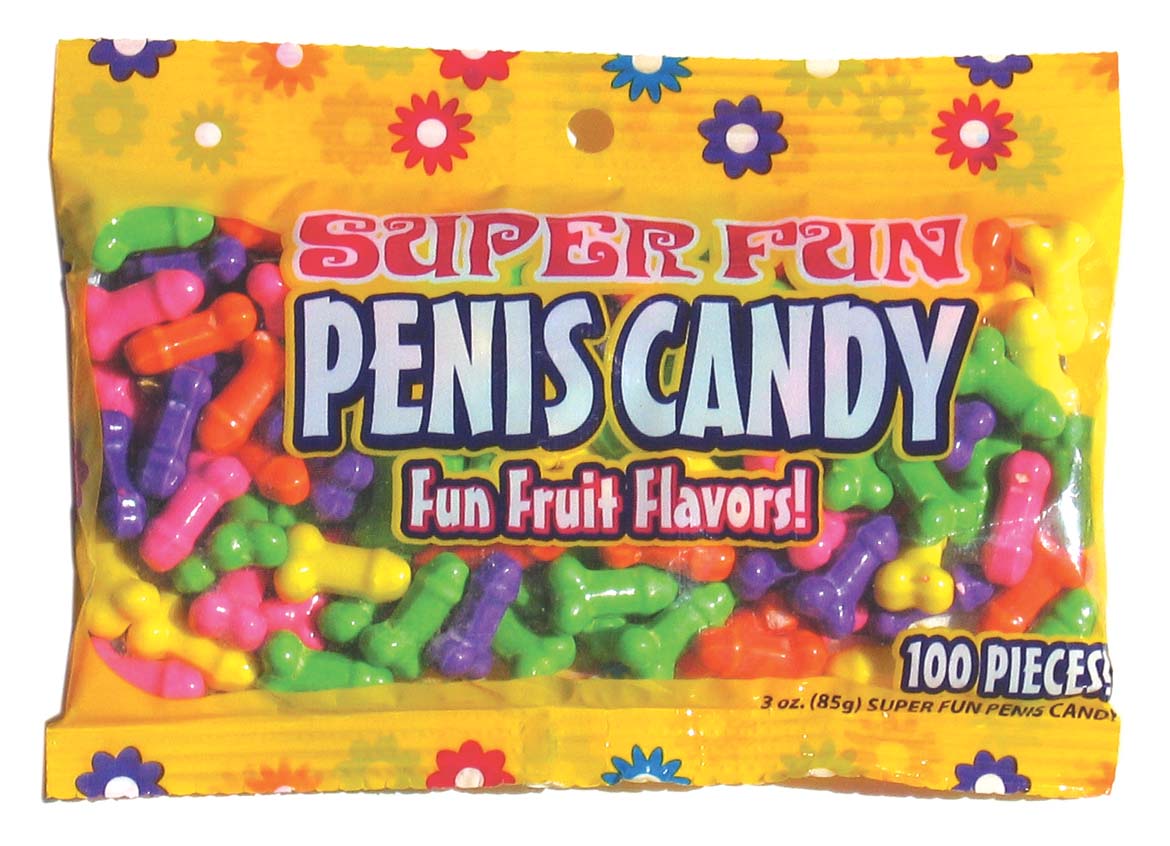 Super Fun Penis Candy 100 Pieces Fruit Flavors 3oz