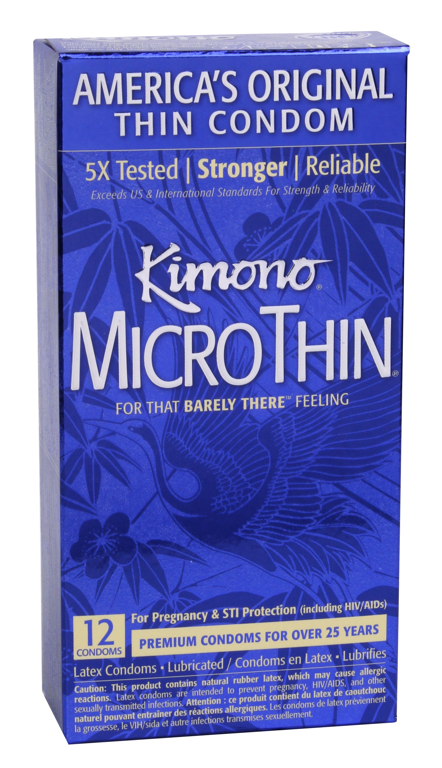 Kimono Micro Thin Lubricated Latex Condoms 12 Pack