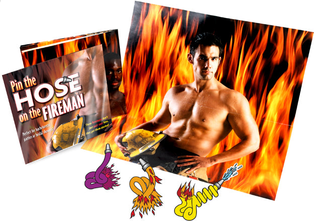 Pin The Hose On The Fireman Game