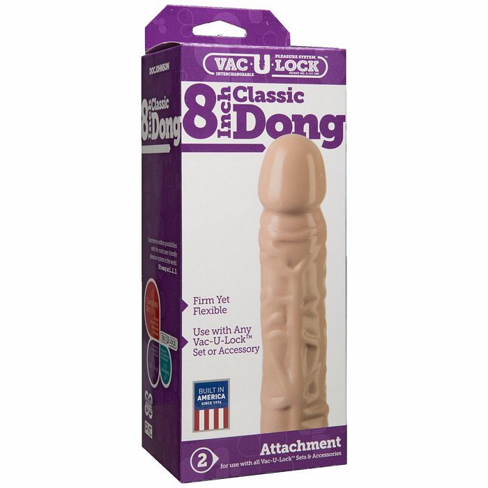 Vac-U-Lock 8" Classic Dong - Beige