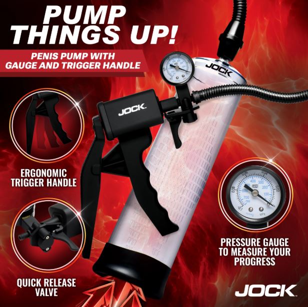 Pump Up Penis Pump with Gauge and Trigger Handle