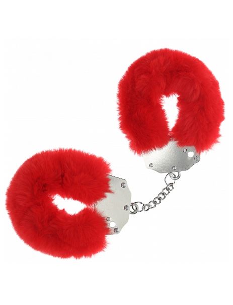 Ouch! Heavy-Duty Fluffy Handcuffs Red