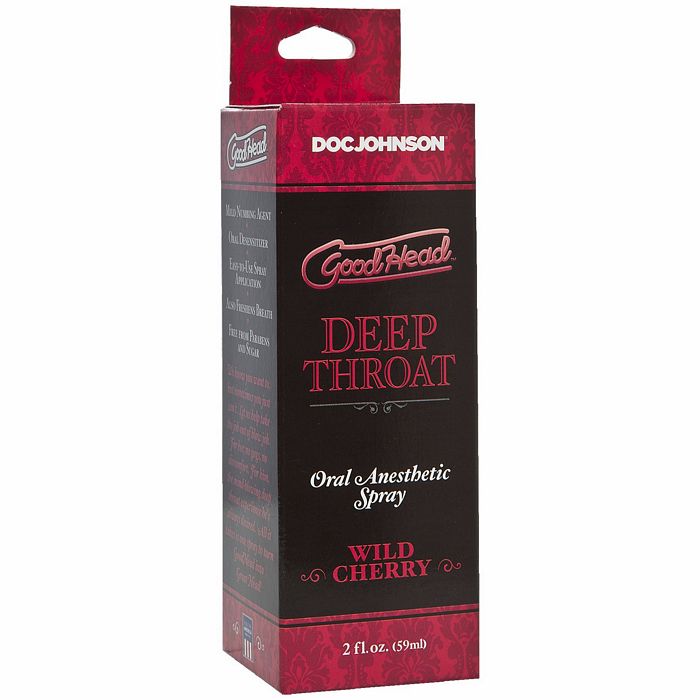 Goodhead Deep Throat Oral Anesthetic Spray Wild Cherry 2oz