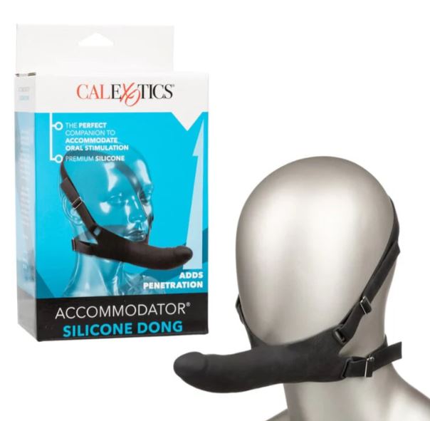 Accommodator Silicone Dong Black