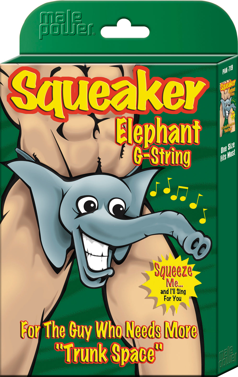 Male Power Squeaker Elephant G-String