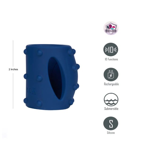 Romeo Blue Vibrating Girth Enhancer