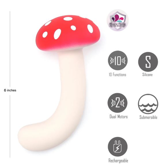 Alice Dual Motor Vibe Mushroom