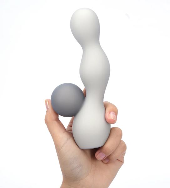 Presley Grey Ball Vibrator Grey/ Black