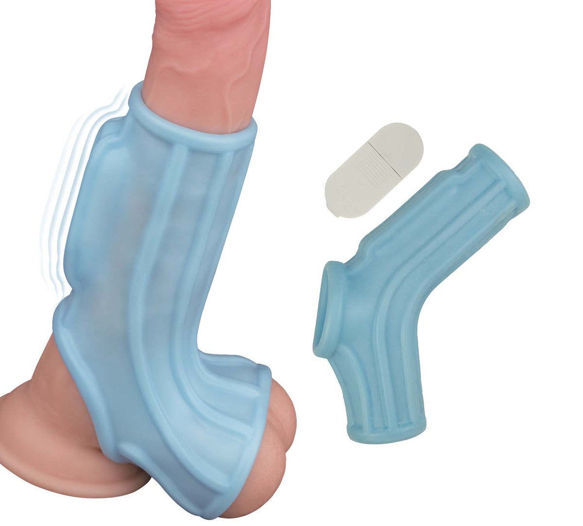 Vibrating Power Sleeve Sleek Fit Blu