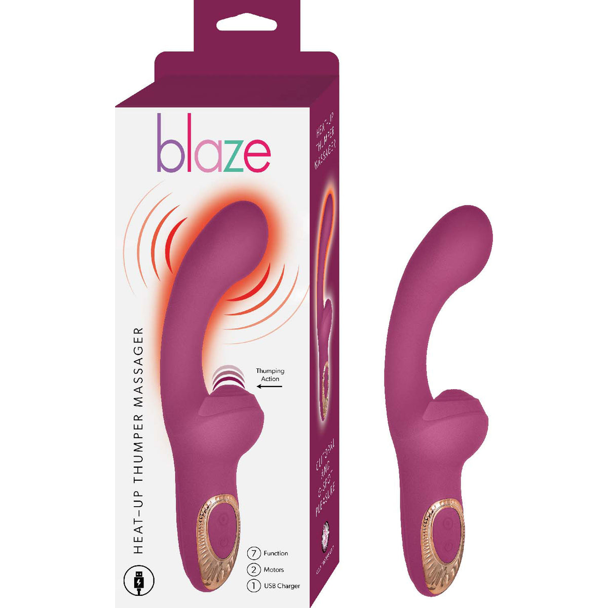 Blaze Heat-Up Thumper Massager