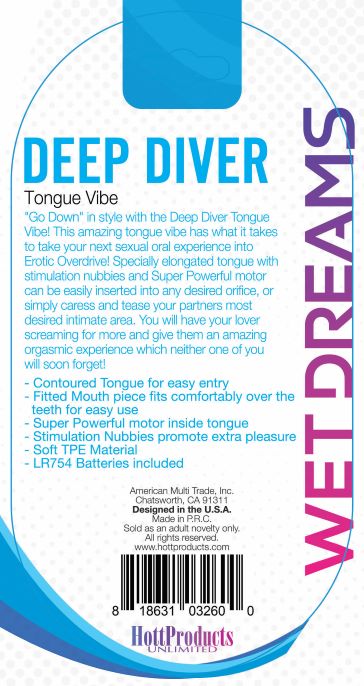 Tongue Star Deep Diver Vibe - Blue