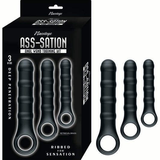 Ass-nation Anal Wand Training Kit Black