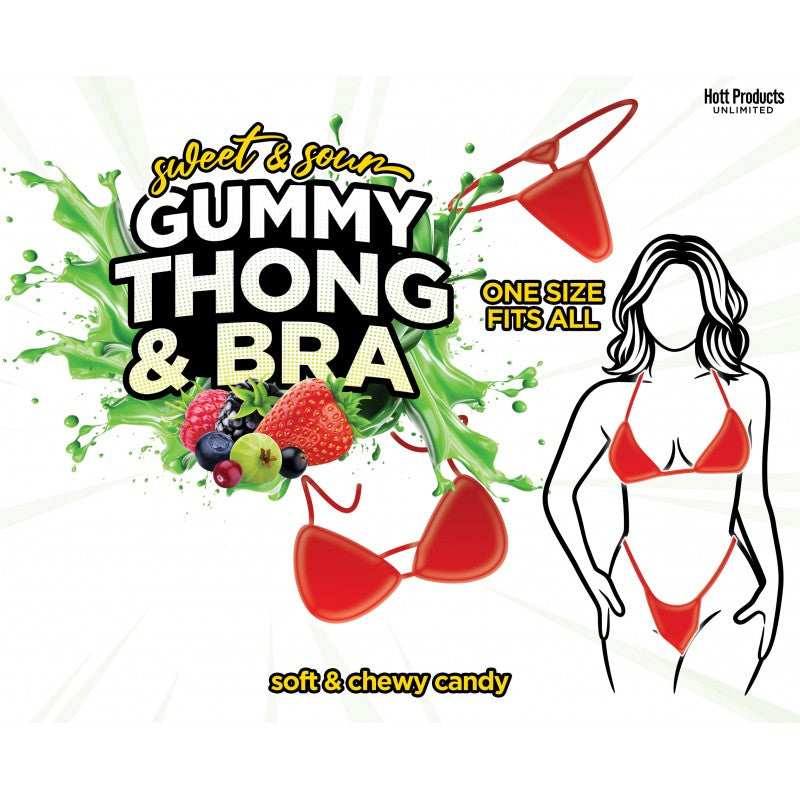 Sweet & Sour Gummy Thong And Bra