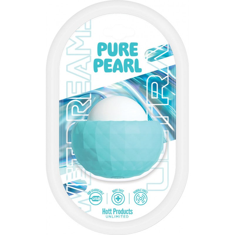Wet Dreams Pure Pearl Mini Vibe Massager Multi-Speed Silicone Aqua