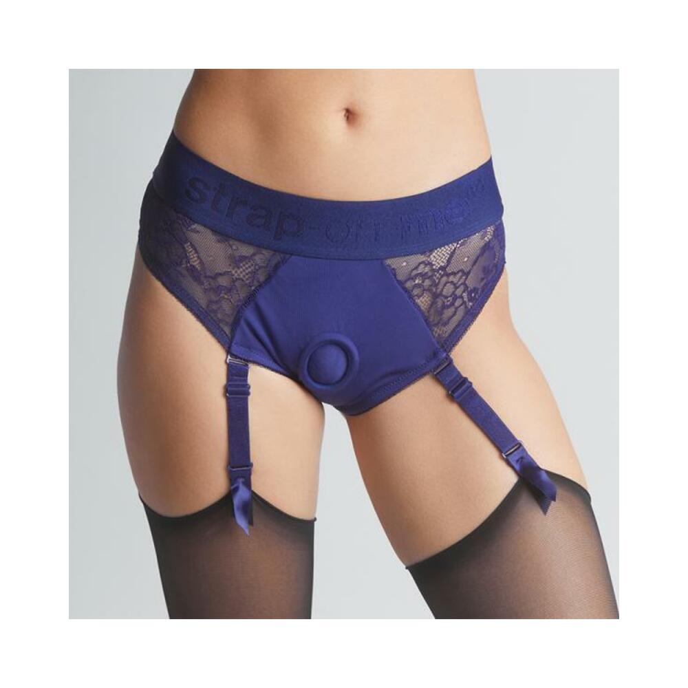 Strap On Me Diva Lingerie Harness Royal Blue Xxl