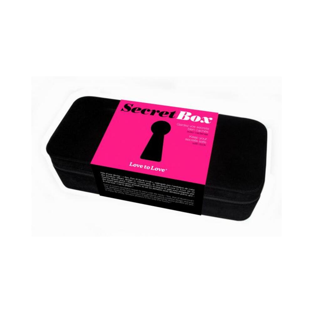 Love To Love Secret Black Velvet Lock Box