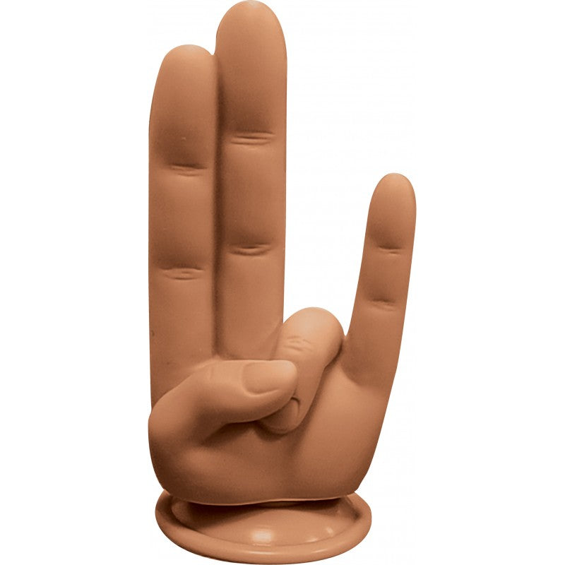 Finger Fest Dildo the Shocker Tan