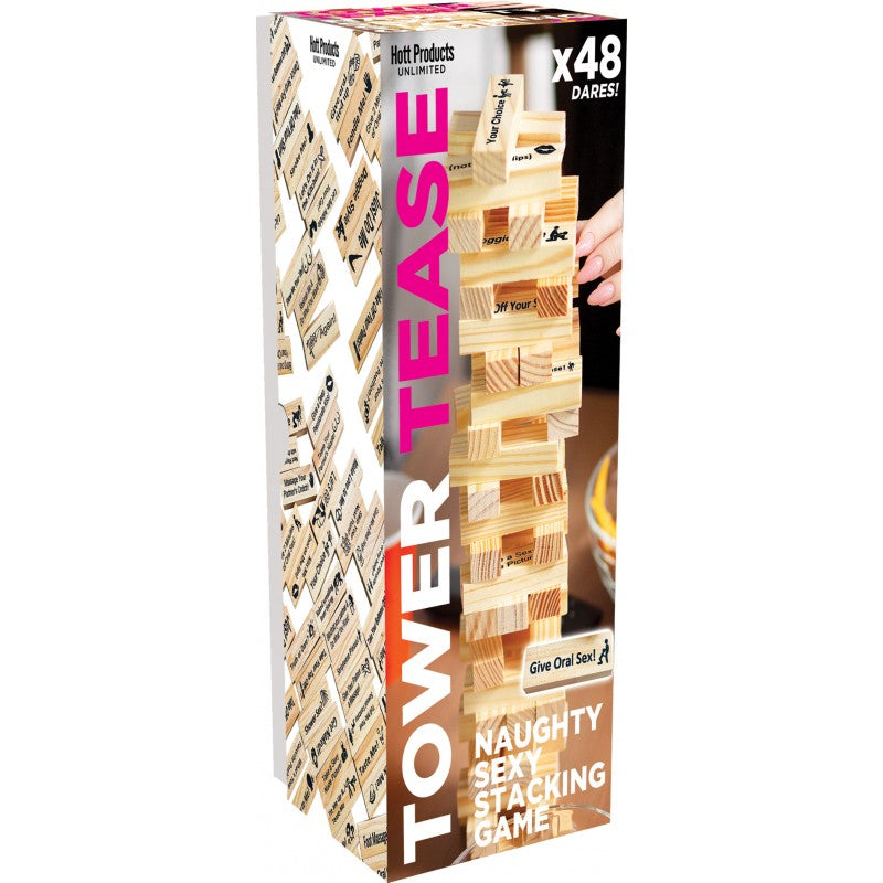 Tower Tease Naughty Sex Game Assorted Wooden Blocks/sayings