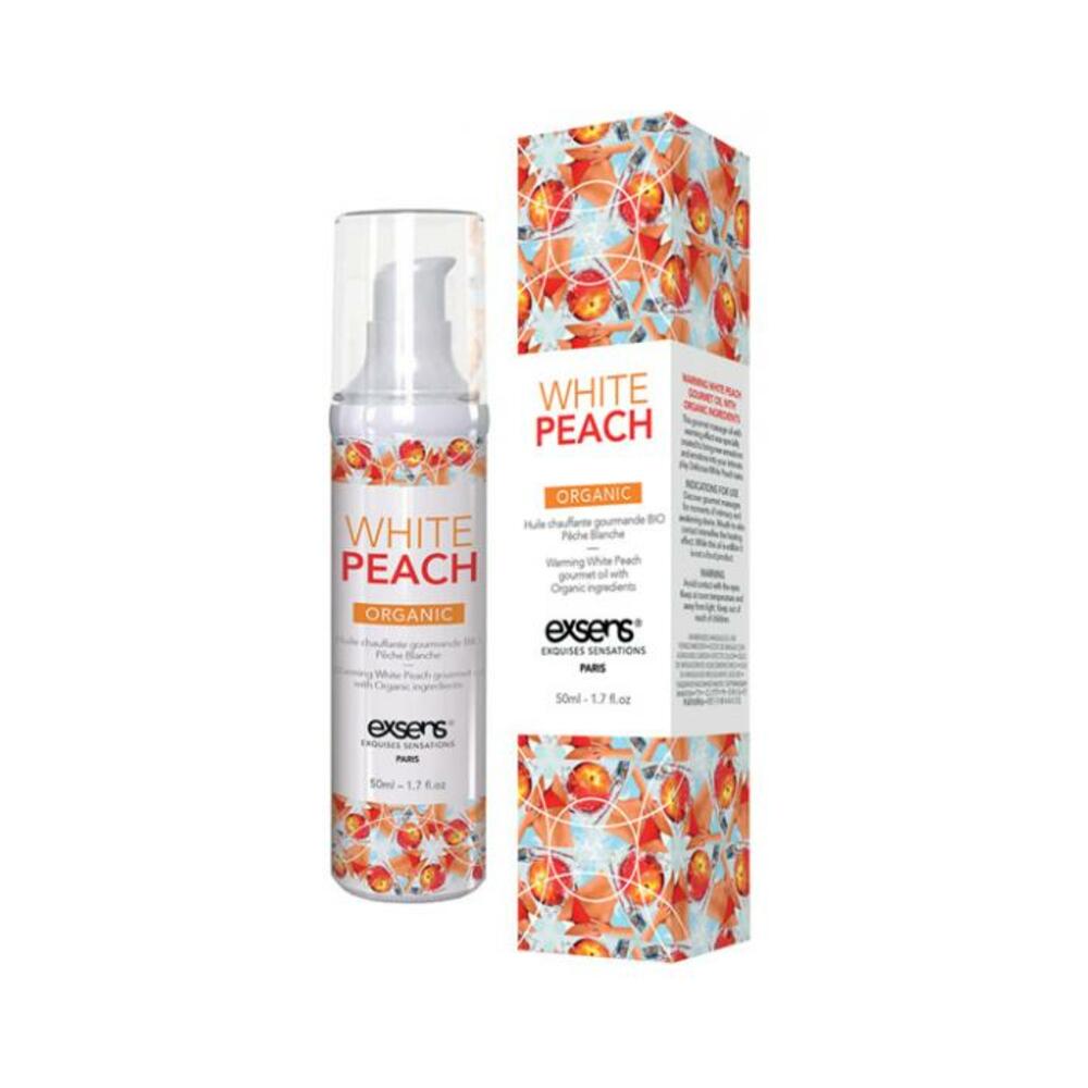 Exsens Of Paris Organic Massage Oil White Peach 1.7oz