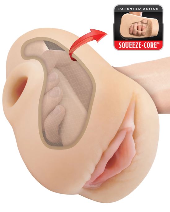 PDX Plus Pussy Pounder Squeeze Stroker - Light