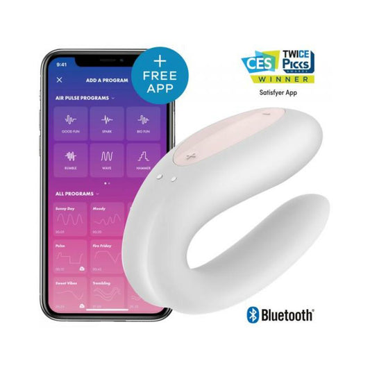 Satisfyer Double Joy White W/ App