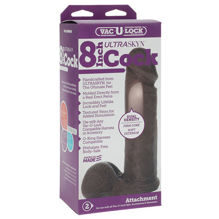 Vac-U-Lock 8 Ultraskyn Cock Attch. - Black