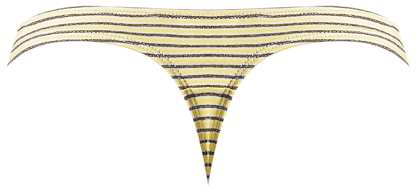 Male Power Cabana Banana Bong Thong Yellow/grey L/xl
