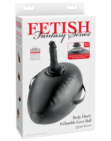 Fetish Fantasy Series Body Dock Inflatable Love Ball - Black