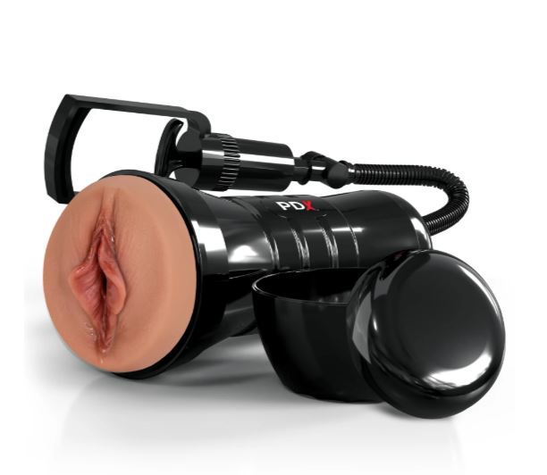 PDX Extreme Wet Pussies Super Sucker XXL Stroker - Brown