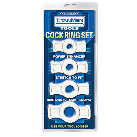 Titanmen Tools Cock Ring Set - Clear