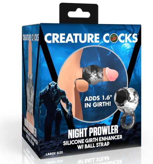 Night Prowler Silicone Girth Enhancer with Ball Strap - Large