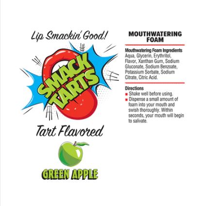 Smack Tarts Mouth Watering Foam - Sour Green Apple 2.7 oz