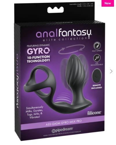 Anal Fantasy Elite Ass-Gasam Gyro-Milk Pro - Black